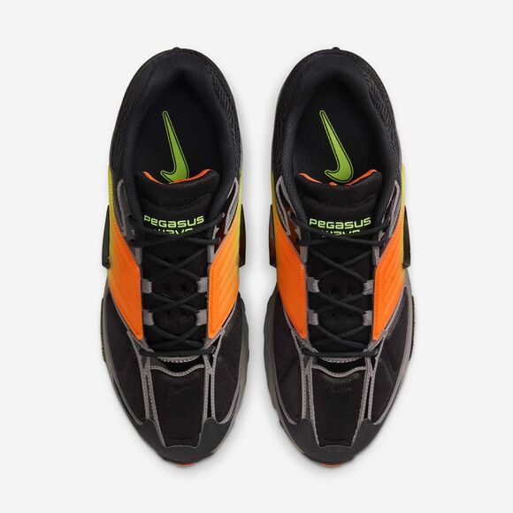 Nike Pegasus Running Shoes Men’s Size 11 Black Volt Orange Full Length Air NWT
